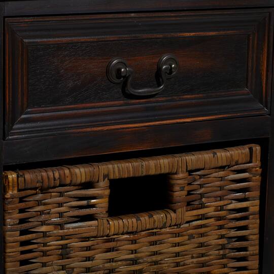 28'' Maroon Traditional Wood Storage Unit